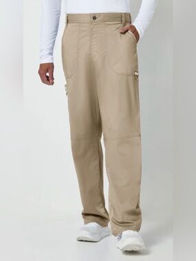 Cherokee WW Revolution MEN'S ZIP FLY CARGO SCRUB PANT in Khaki